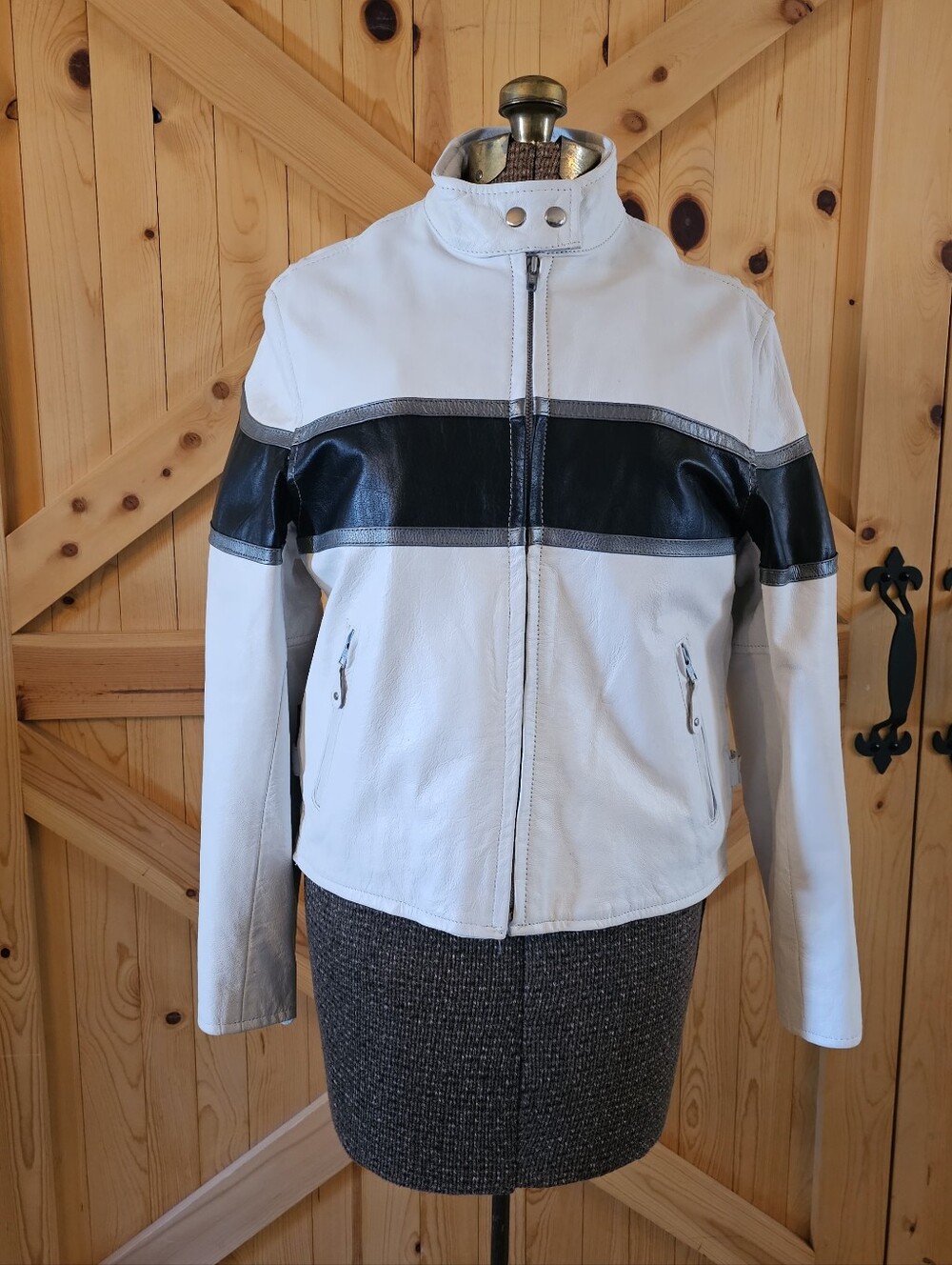 "Hot Leathers" Women's Size Largw Moto Jacket Y2k